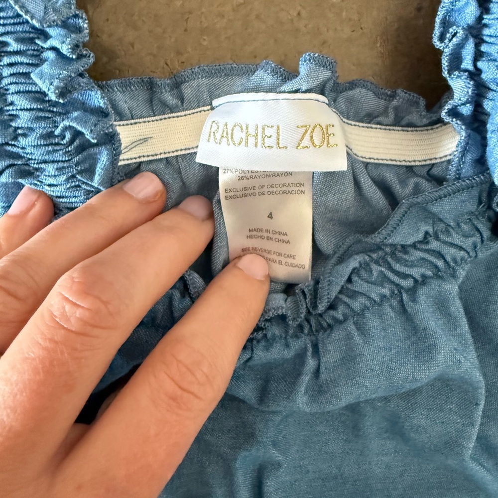 Rachel Zoe Blue Ruffled Set - Picture 2 of 2